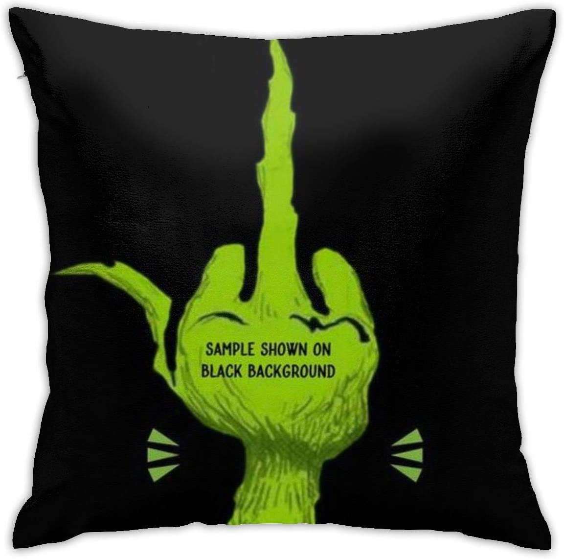 Jim Carrey Grinch Face Throw Pillow for Sale by MrMcGrath