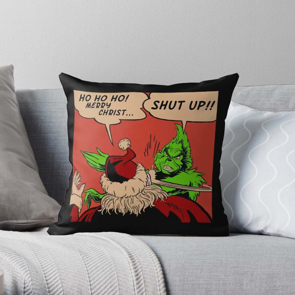 Grinch discount christmas pillows