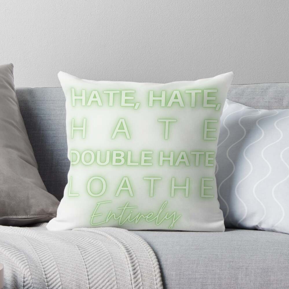 I hate shop throw pillows