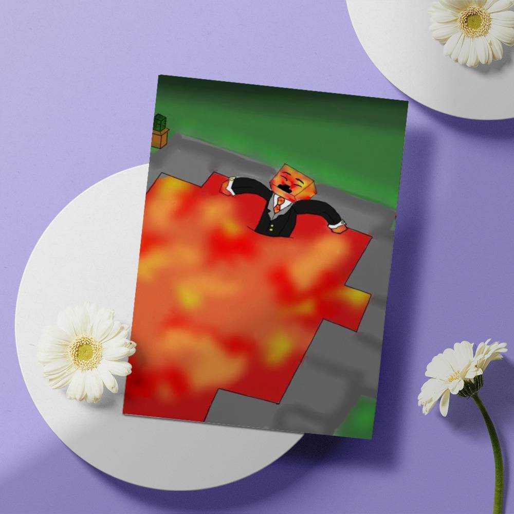 Prestonplayz Greeting Card Bathing in the Pool Greeting Card