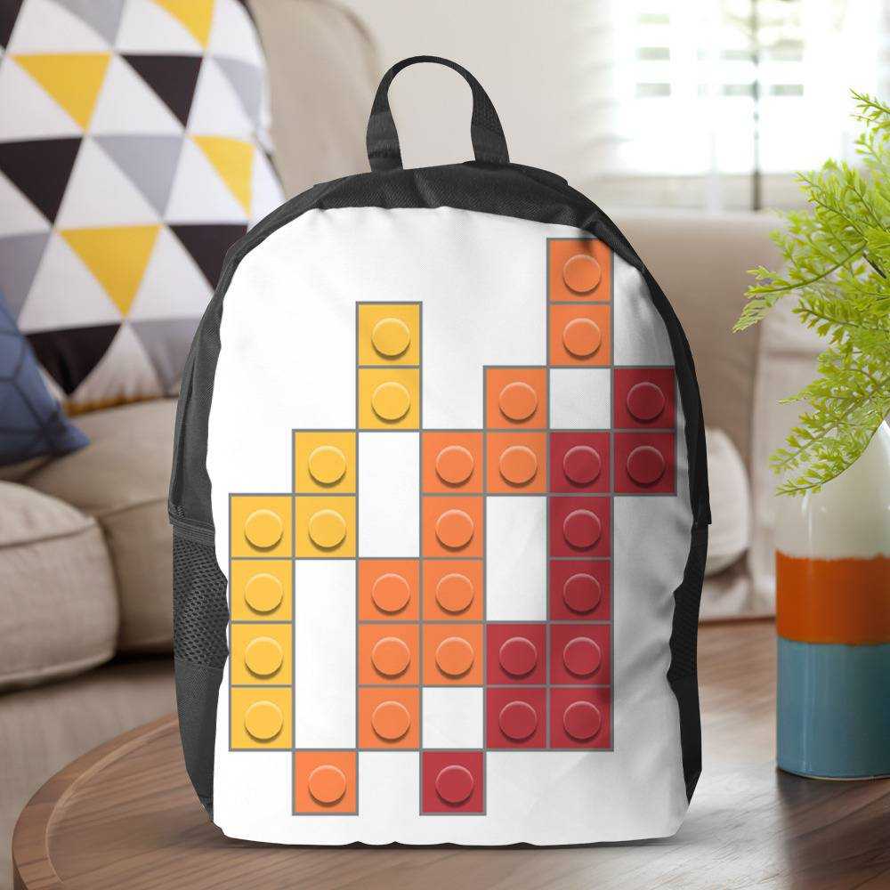 Preston Fire Backpack Lego Stlye Backpack