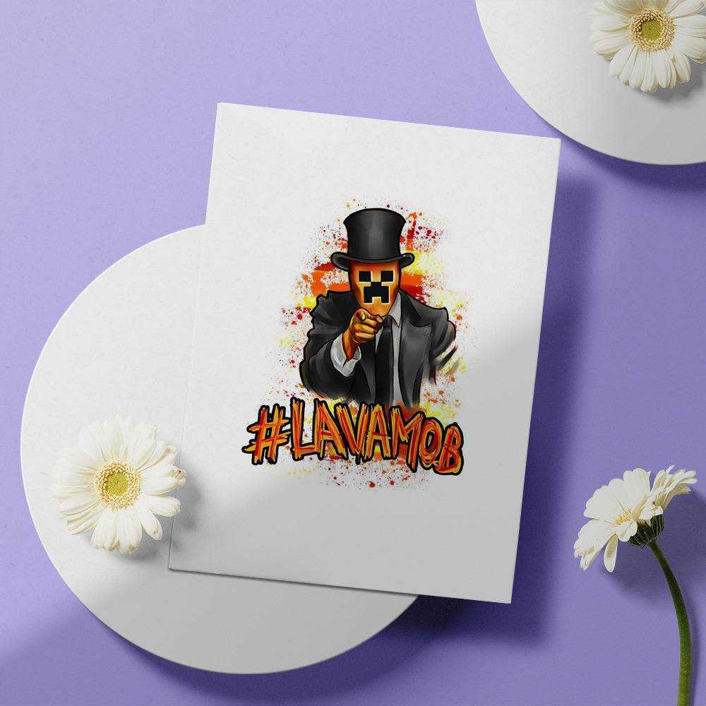 Prestonplayz Greeting Card Lavamob Greeting Card