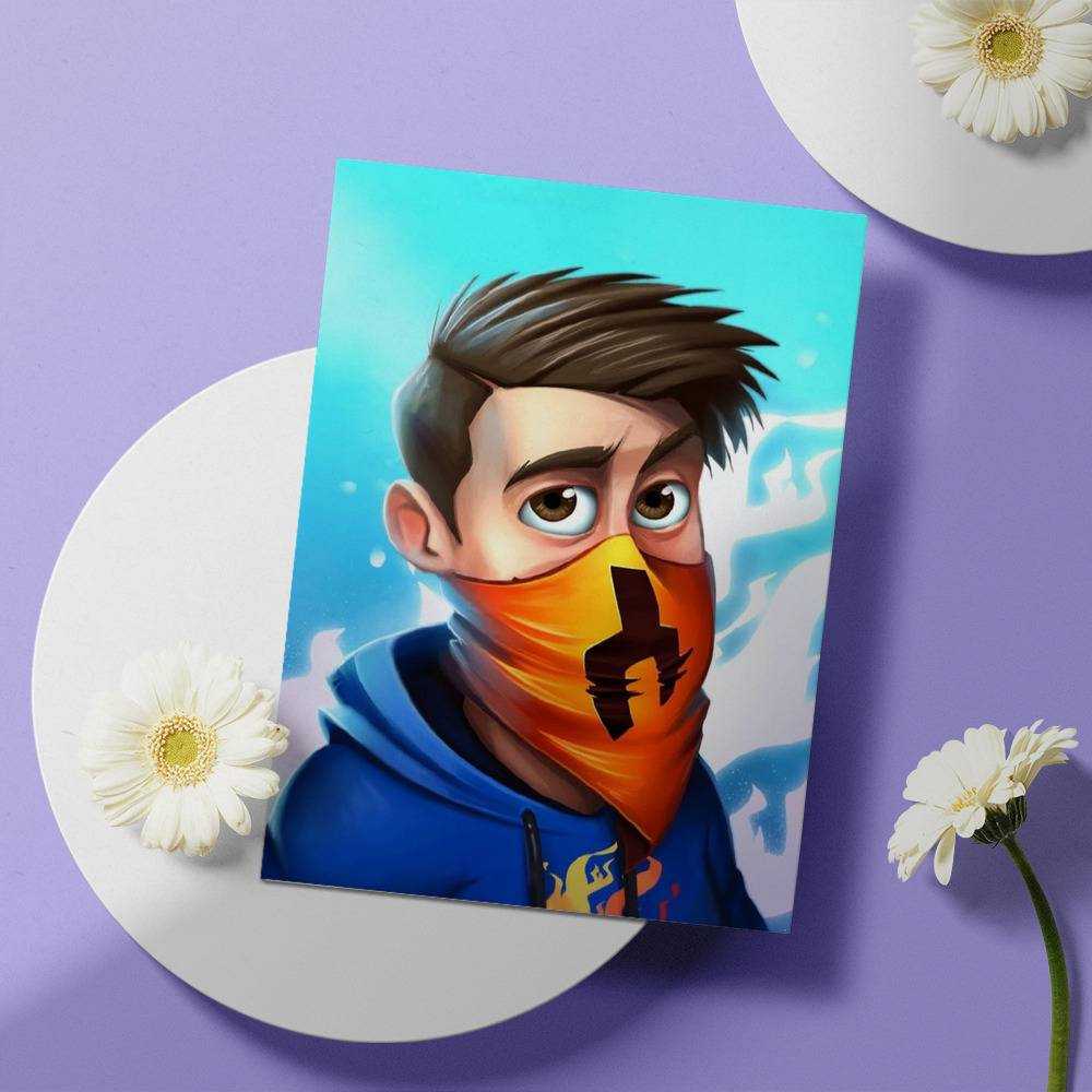 Prestonplayz Greeting Card Vlogger Greeting Card