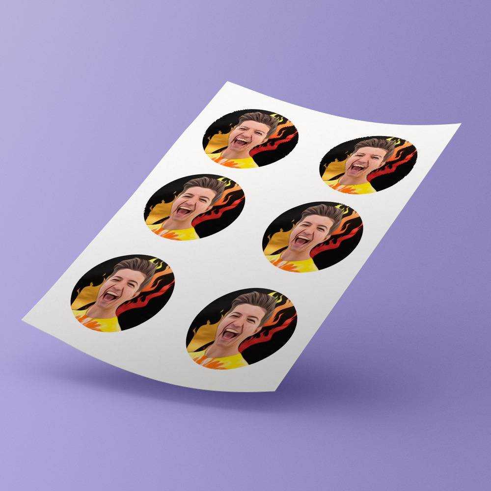 Prestonplayz Round Stickers Art Preston Decorative Stickers