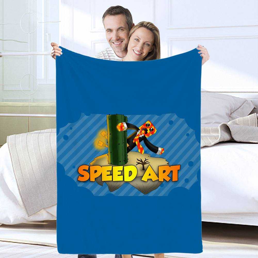 Prestonplayz Blanket Speed Art Blanket