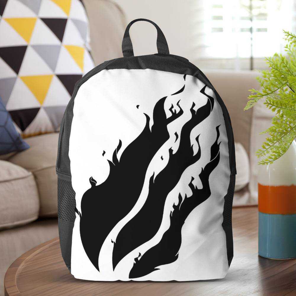 Preston Fire Backpack Black and White Backpack