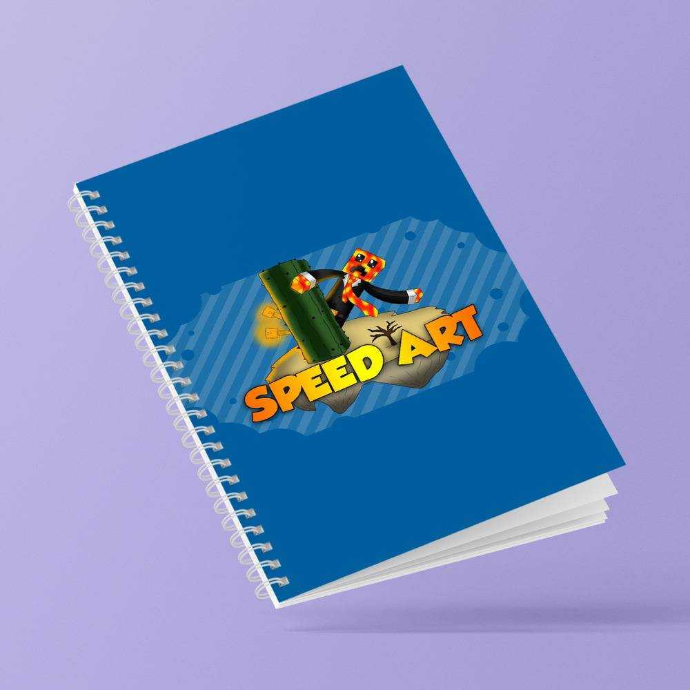 Prestonplayz Spiral Bound Notebook Journal Diary Speed Art Notebook