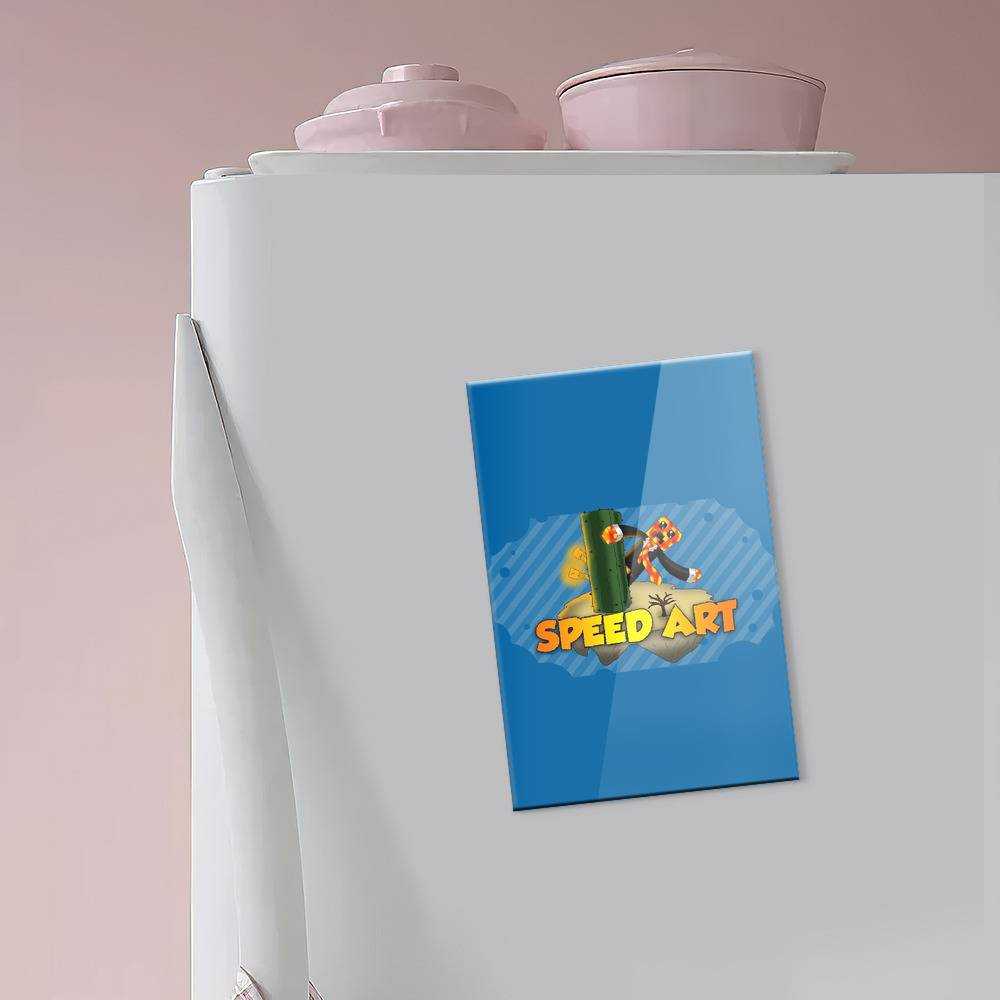Prestonplayz Fridge Magnet Speed Art Fridge Magnet