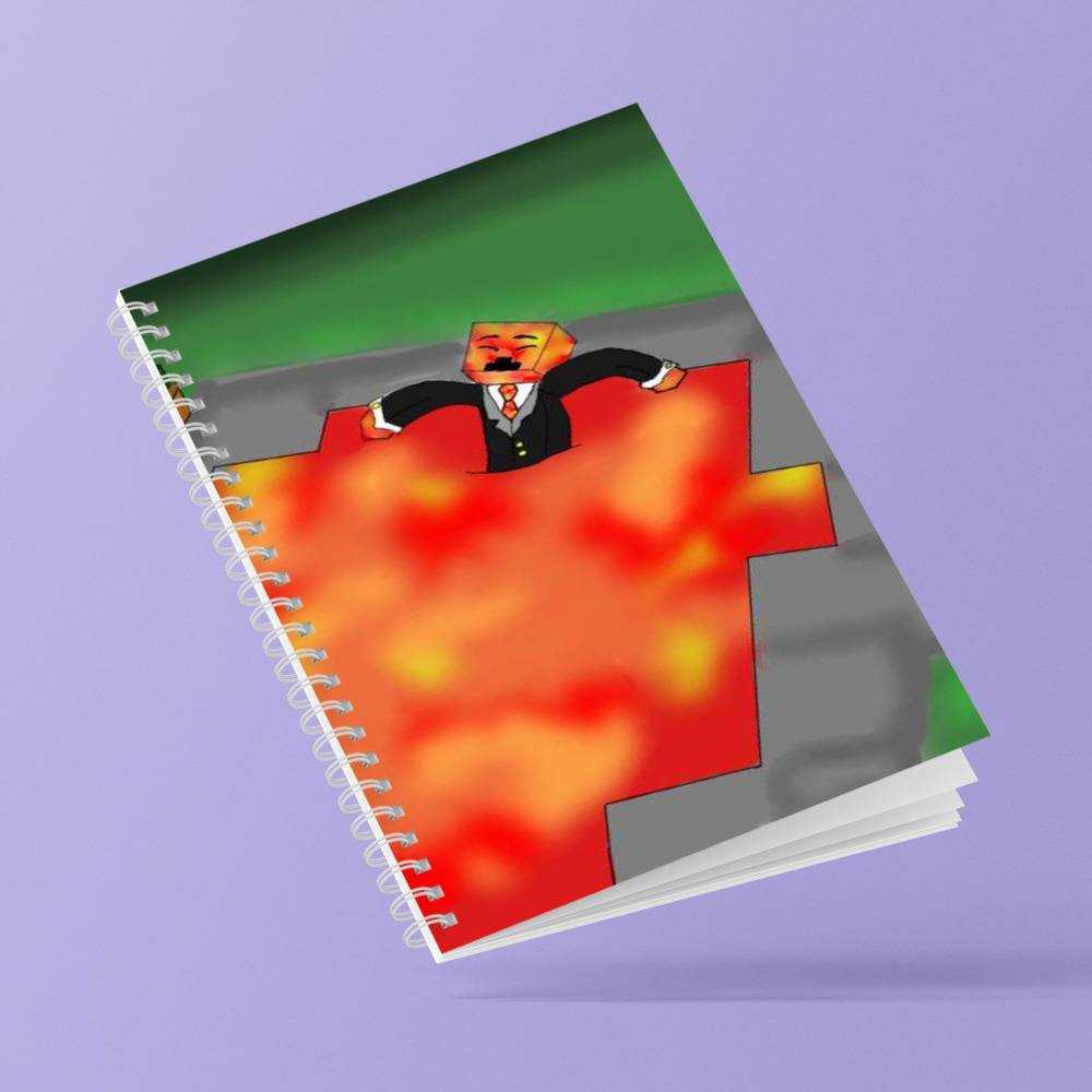 Prestonplayz Spiral Bound Notebook Journal Diary Bathing in the Pool Notebook