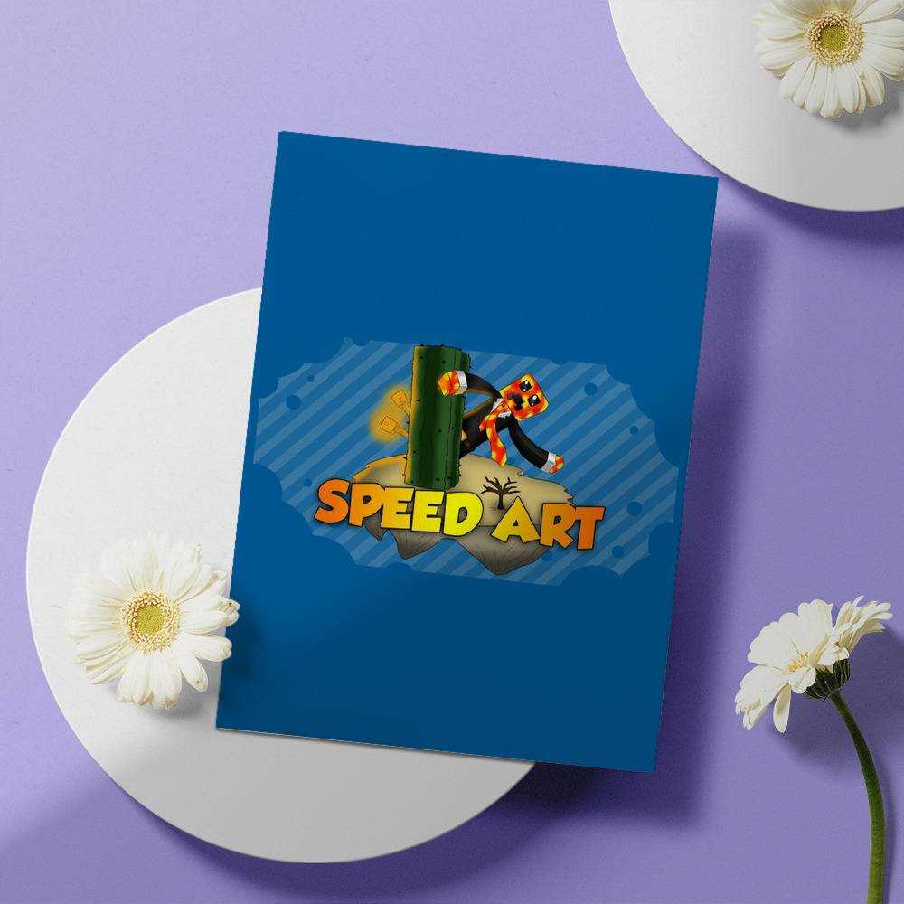 Prestonplayz Greeting Card Speed Art Greeting Card