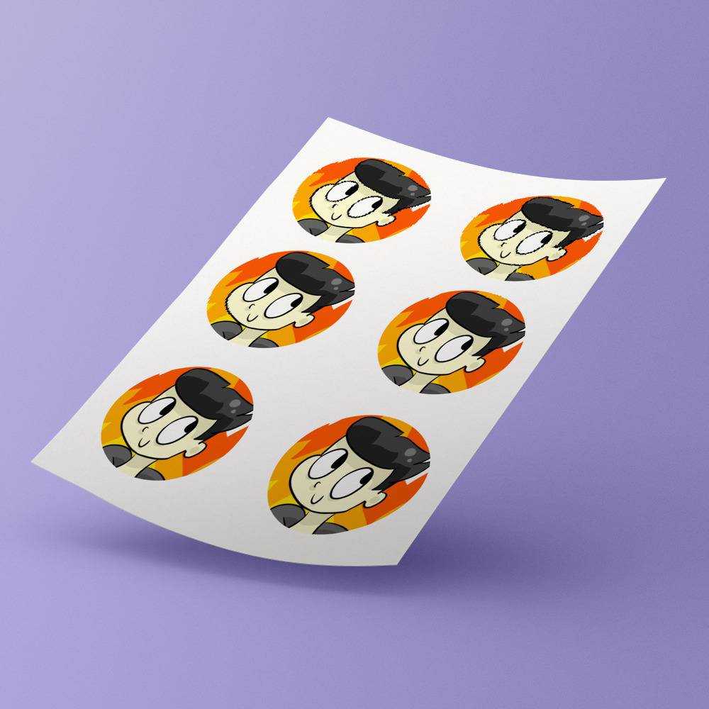Prestonplayz Round Stickers TBNRFrags Decorative Stickers
