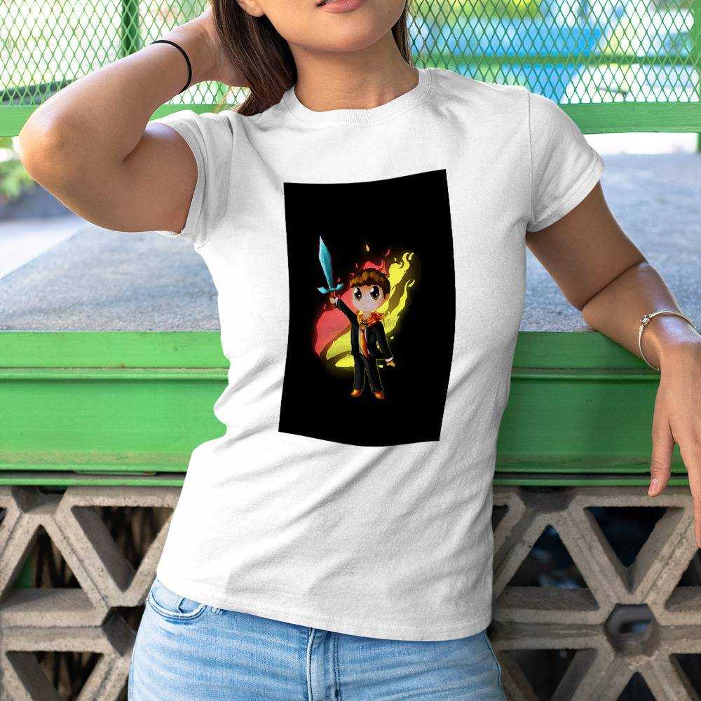Prestonplayz T-shirt Fire Logo in Minecraft T-shirt