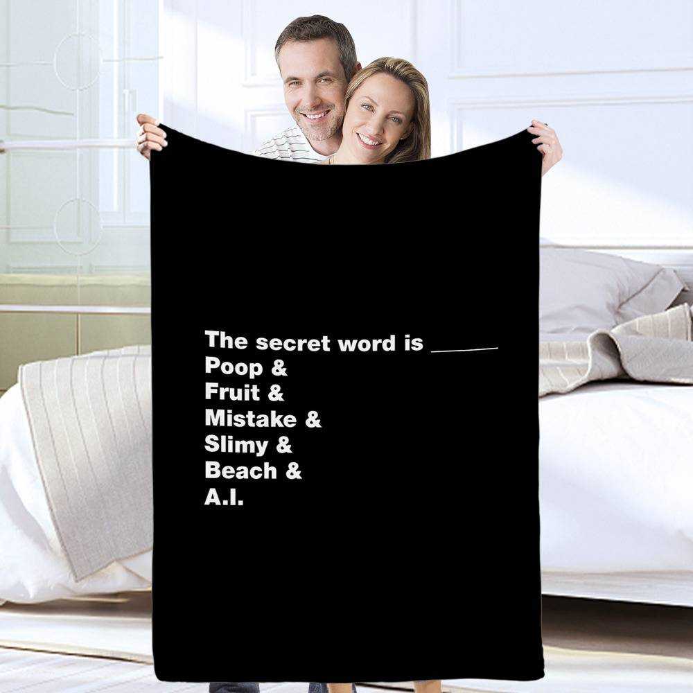 Distractible Blanket Secret Word Blanket