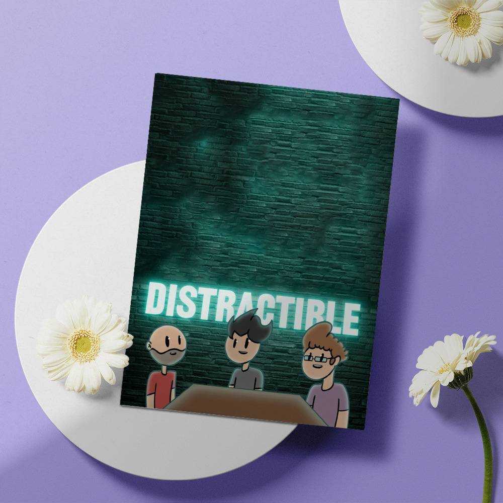 Distractible Greeting Card Markiplier Distractible Podcast Greeting Card