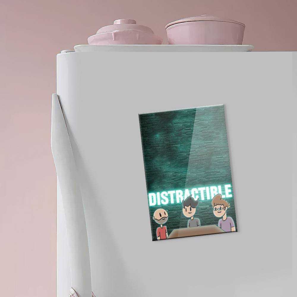 Distractible Fridge Magnet Markiplier Distractible Podcast Fridge Magnet