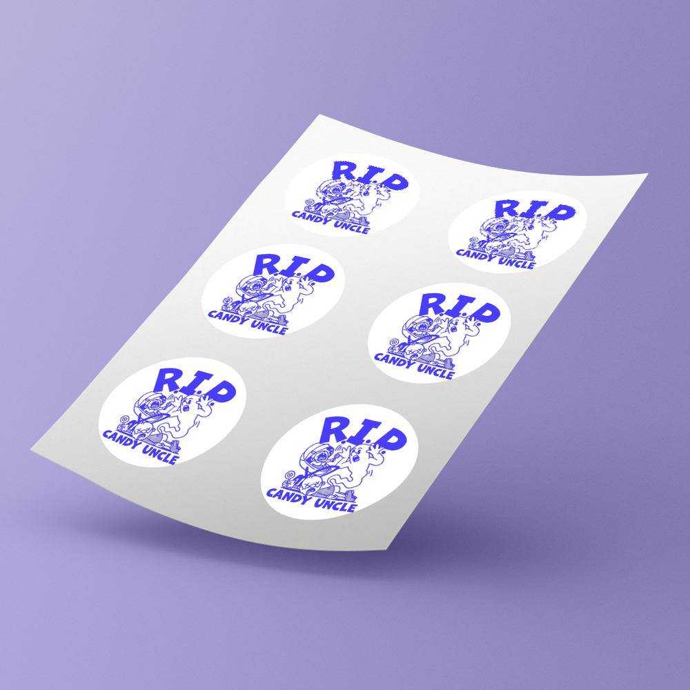 Distractible Round Stickers Distractible Candy Decorative Stickers