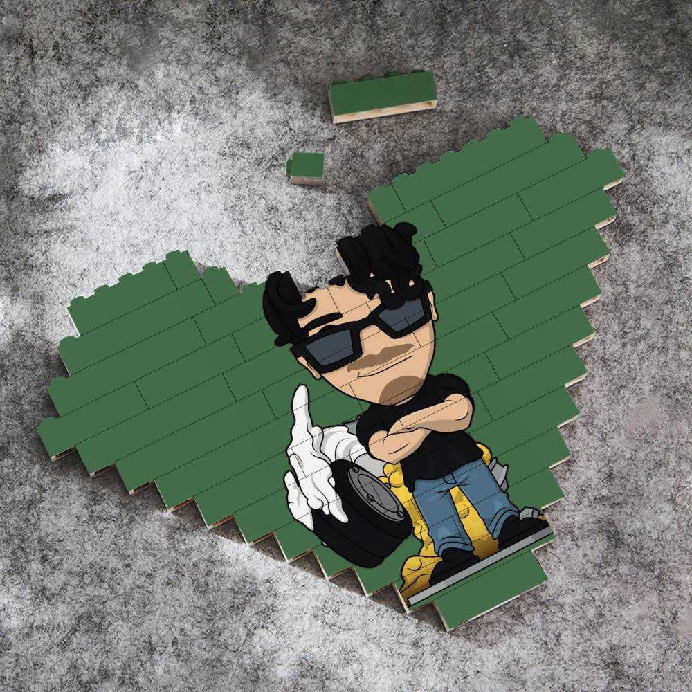 Distractible Heart Shape Building Blocks Distractible Markiplier Building Blocks