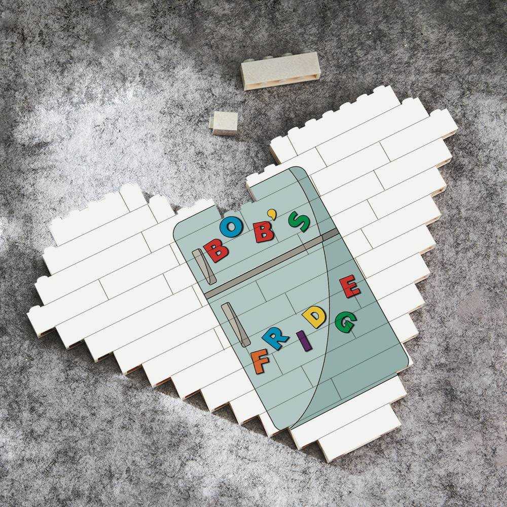 Distractible Heart Shape Building Blocks Bob's Fridge Picture Building Blocks
