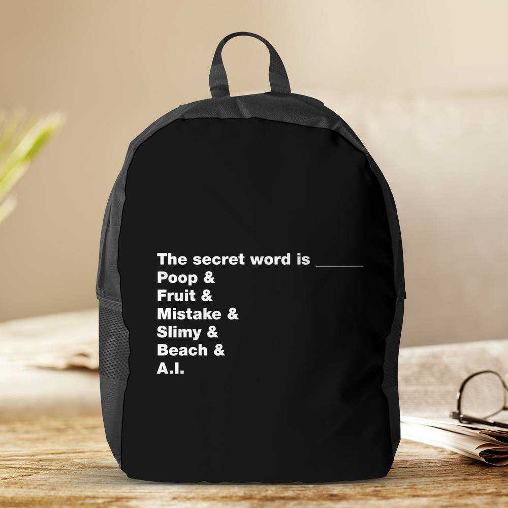 Distractible Backpack Secret Word Backpack