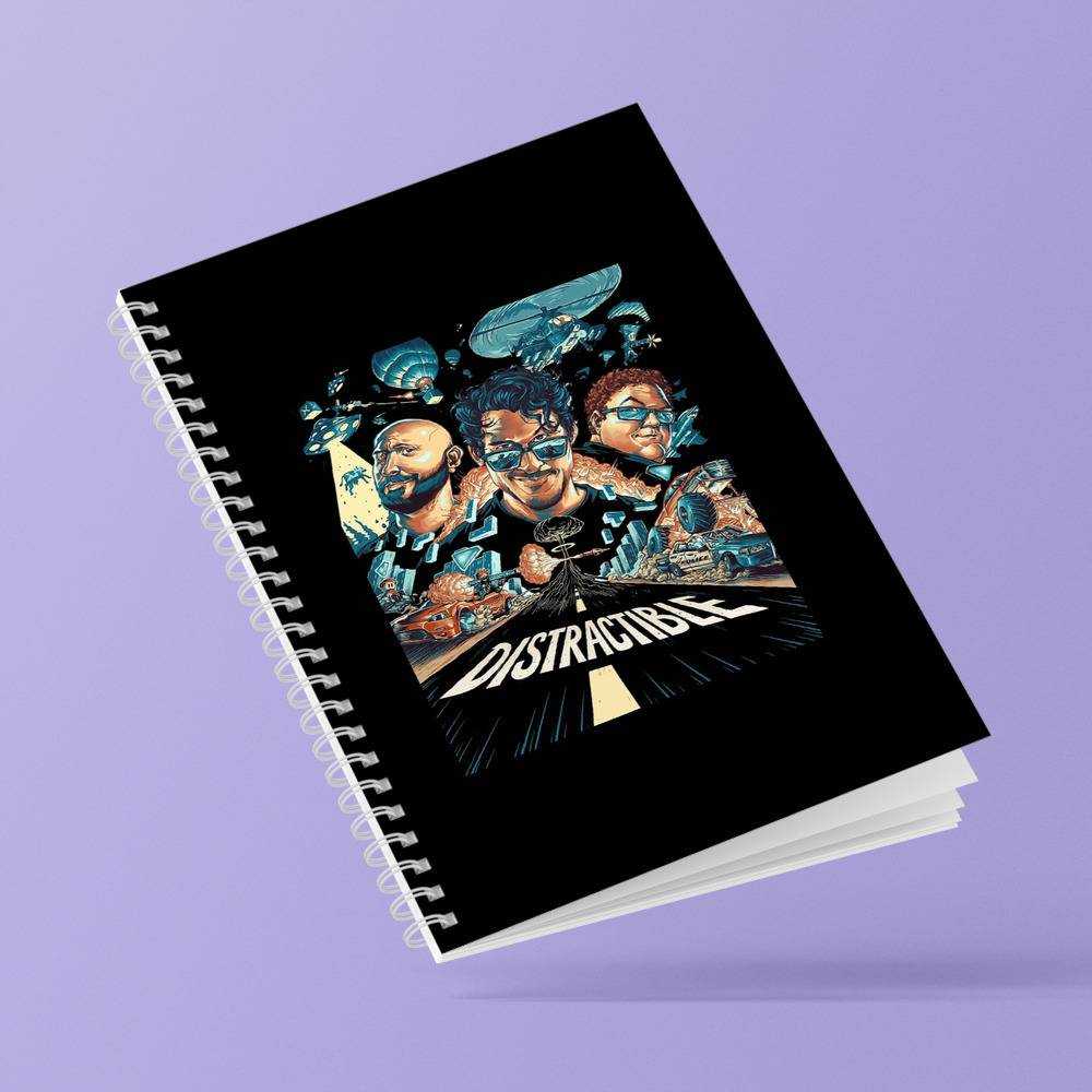 Distractible Spiral Bound Notebook Journal Diary Wade Mark And Bob Notebook