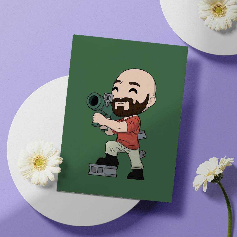 Distractible Greeting Card Distractible Wade Greeting Card