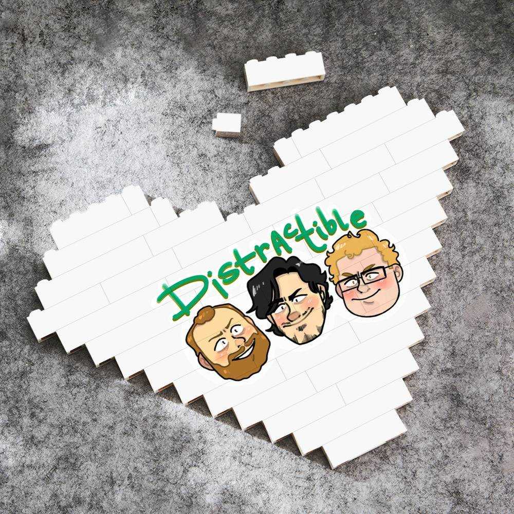 Distractible Heart Shape Building Blocks Distractible Podcast Building Blocks