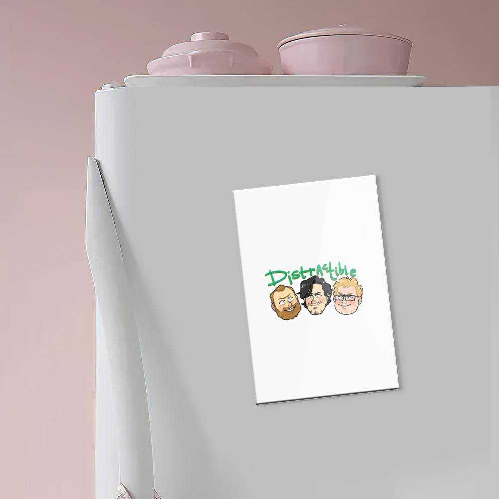 Distractible Fridge Magnet Distractible Podcast Fridge Magnet