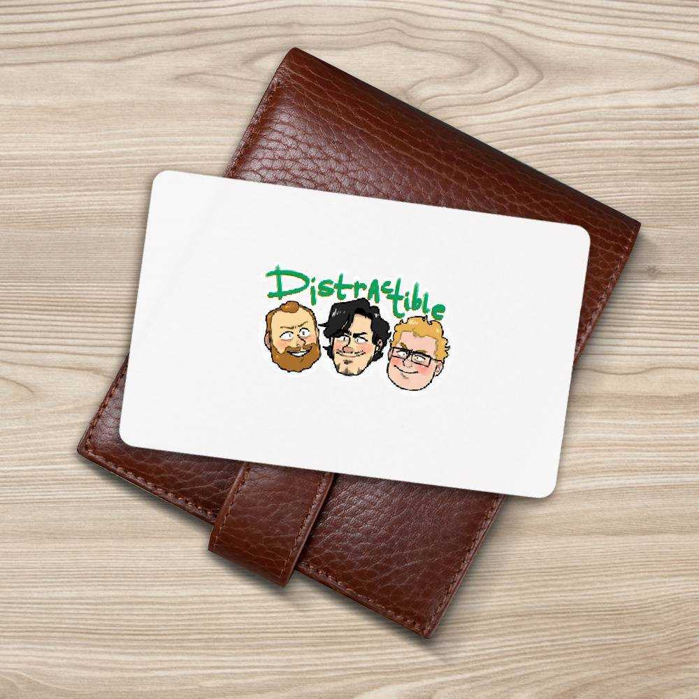 Distractible Wallet Card Distractible Podcast Wallet Insert Card