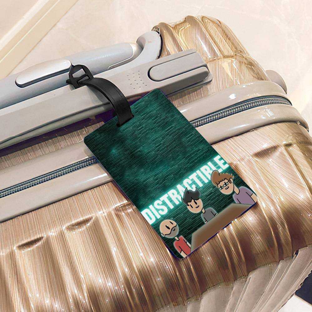 Distractible Luggage Tag Markiplier Distractible Podcast Luggage Tag