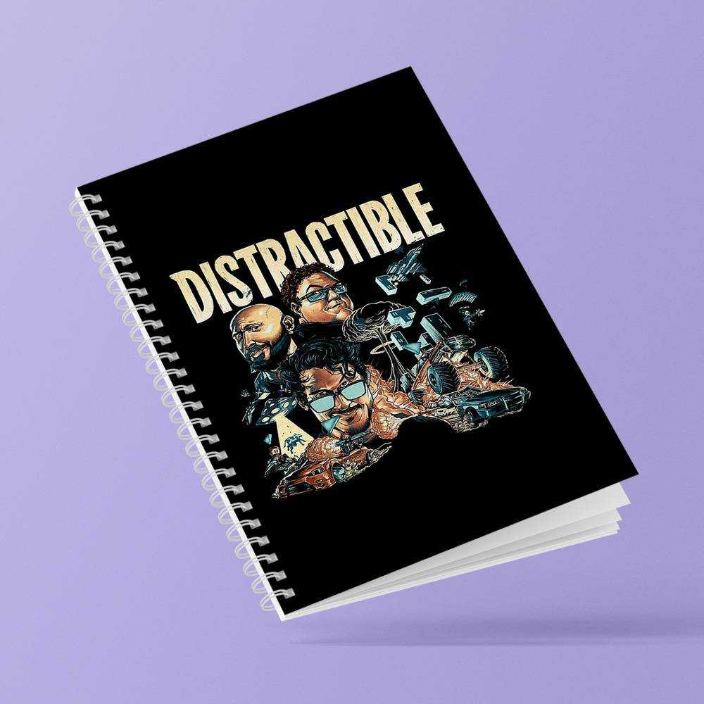 Distractible Spiral Bound Notebook Journal Diary Distractible Photo Notebook