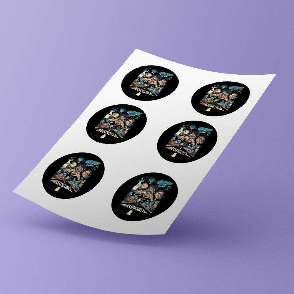 Distractible Round Stickers Wade Mark And Bob Decorative Stickers