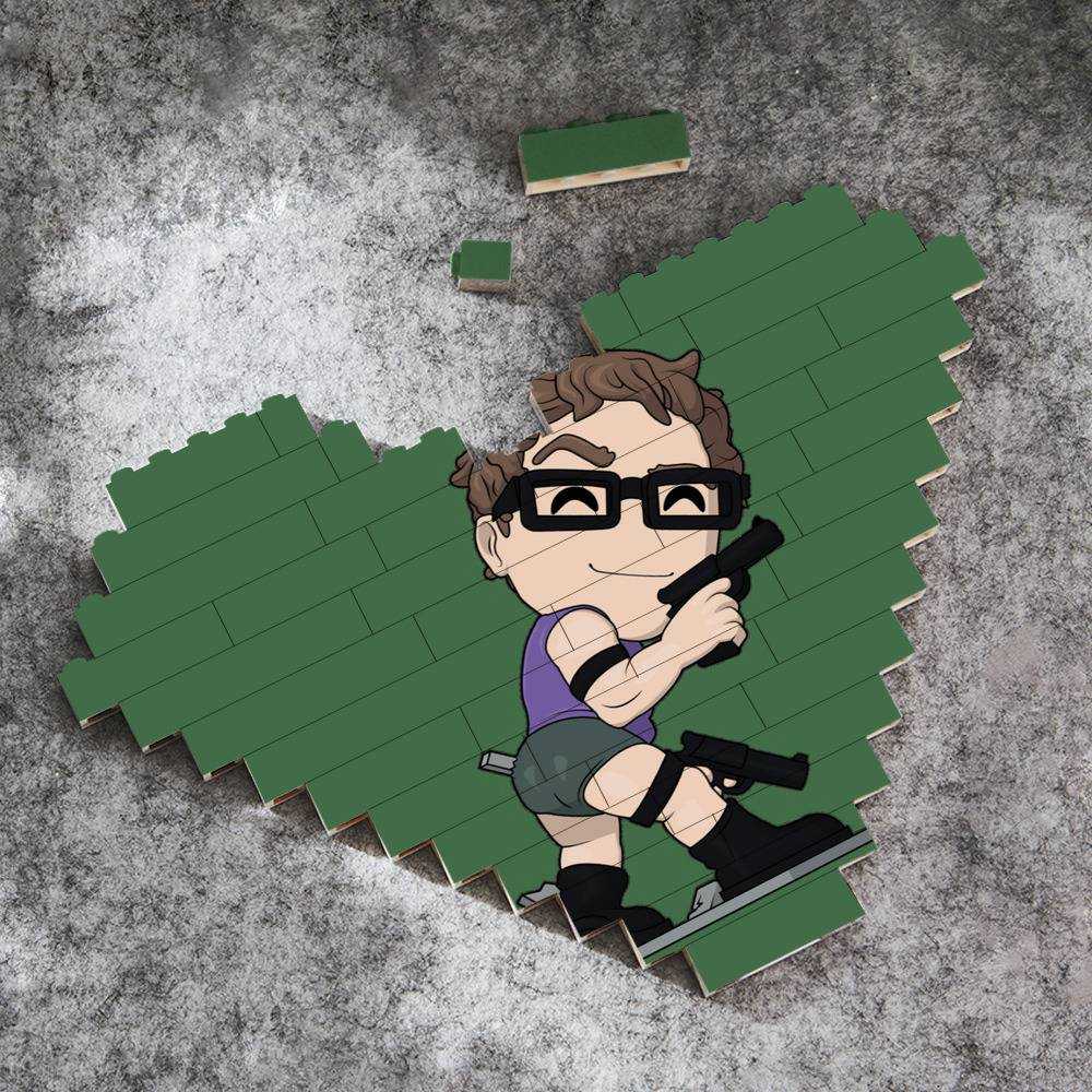 Distractible Heart Shape Building Blocks Distractible Bob Building Blocks
