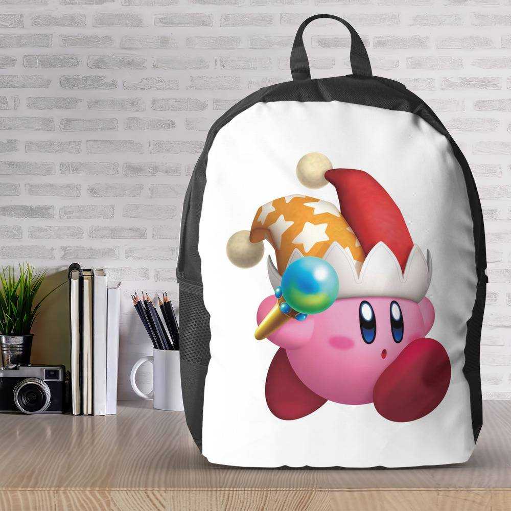 Kirby Plush Tote Bag, Cartoon Kirby Lunch Bag