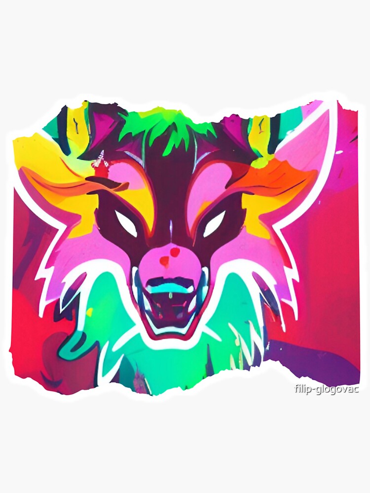 Decorate Your Laptop With Wulf logo Colorful Sticker.