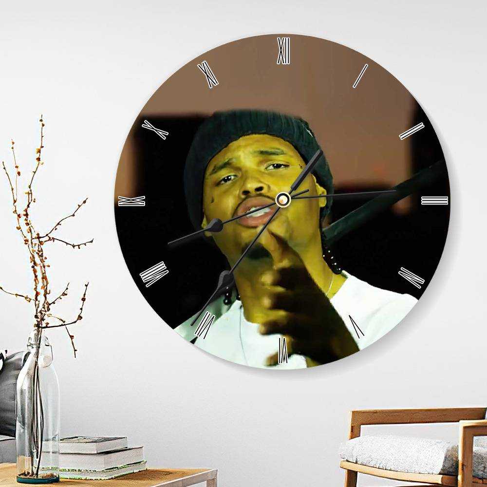 Xavier Wulf Round Wall Clock Home Decor Wall Clock Gifts for Xavier Wulf Fans Request Refused Wall Clock