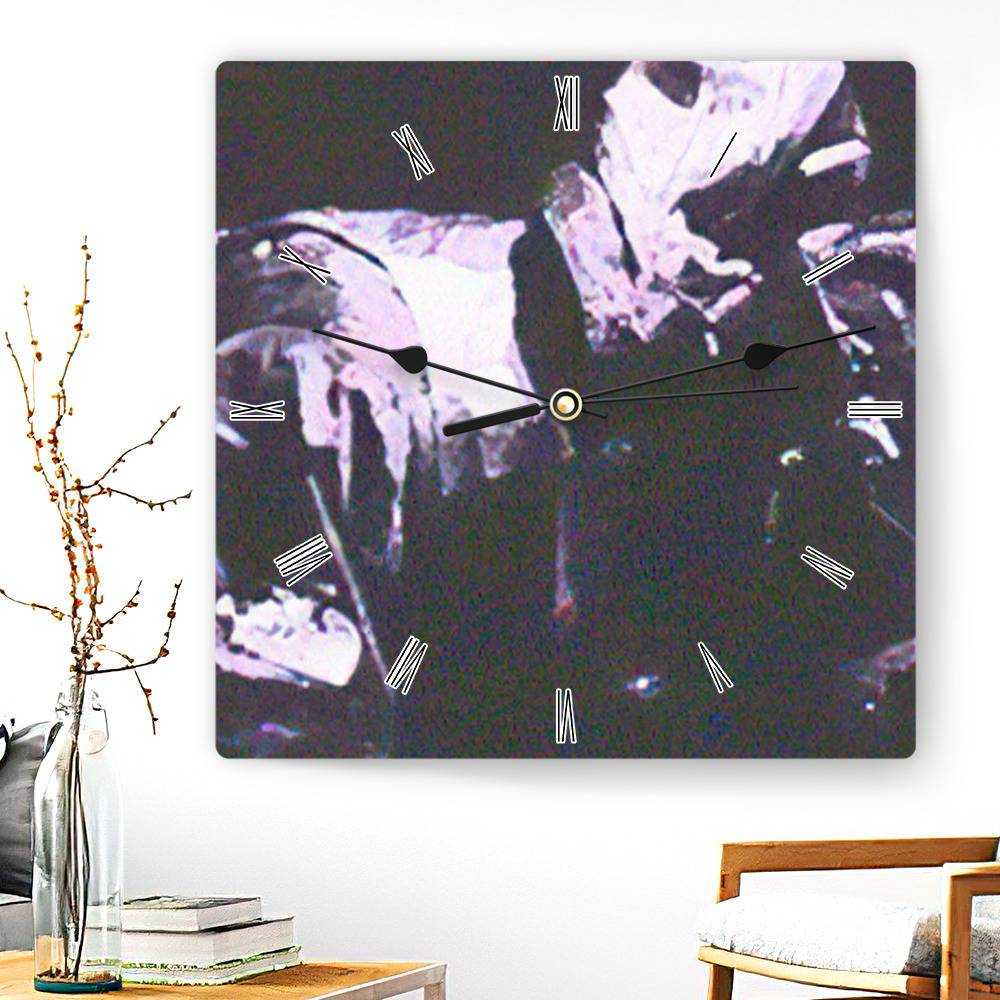 Xavier Wulf Square Wall Clock Home Decor Wall Clock Gifts for Xavier Wulf Fans Philosopher's Throne Wall Clock