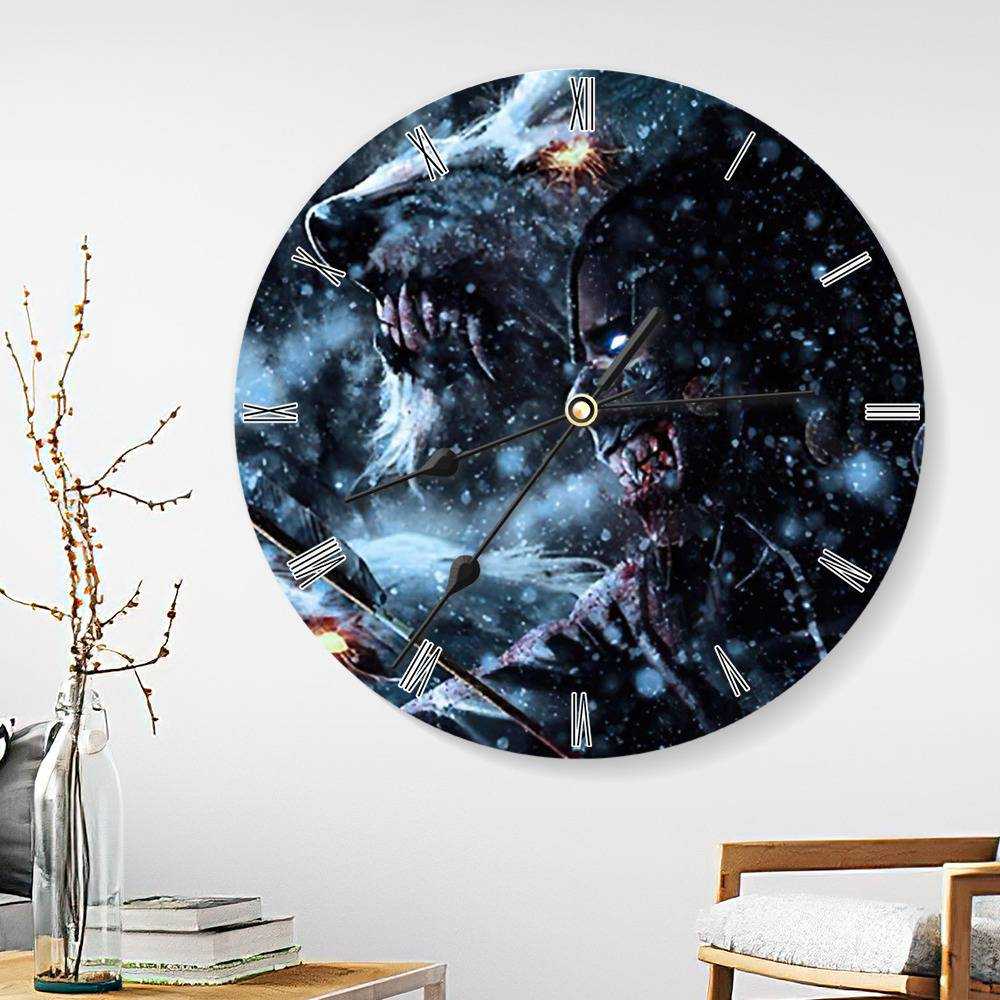 Xavier Wulf Round Wall Clock Home Decor Wall Clock Gifts for Xavier Wulf Fans Tundra Boy Season 2 Wall Clock