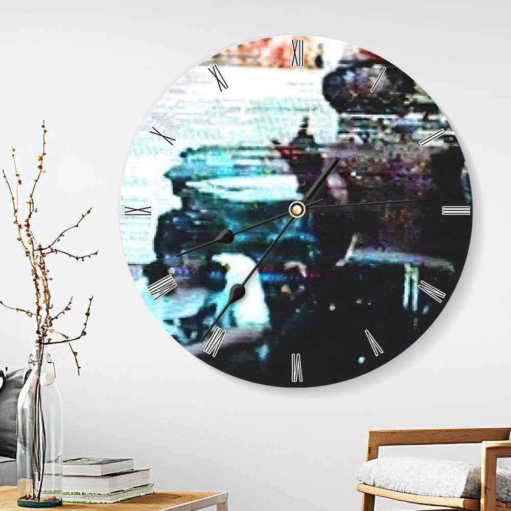 Xavier Wulf Round Wall Clock Home Decor Wall Clock Gifts for Xavier Wulf Fans Lame Wall Clock