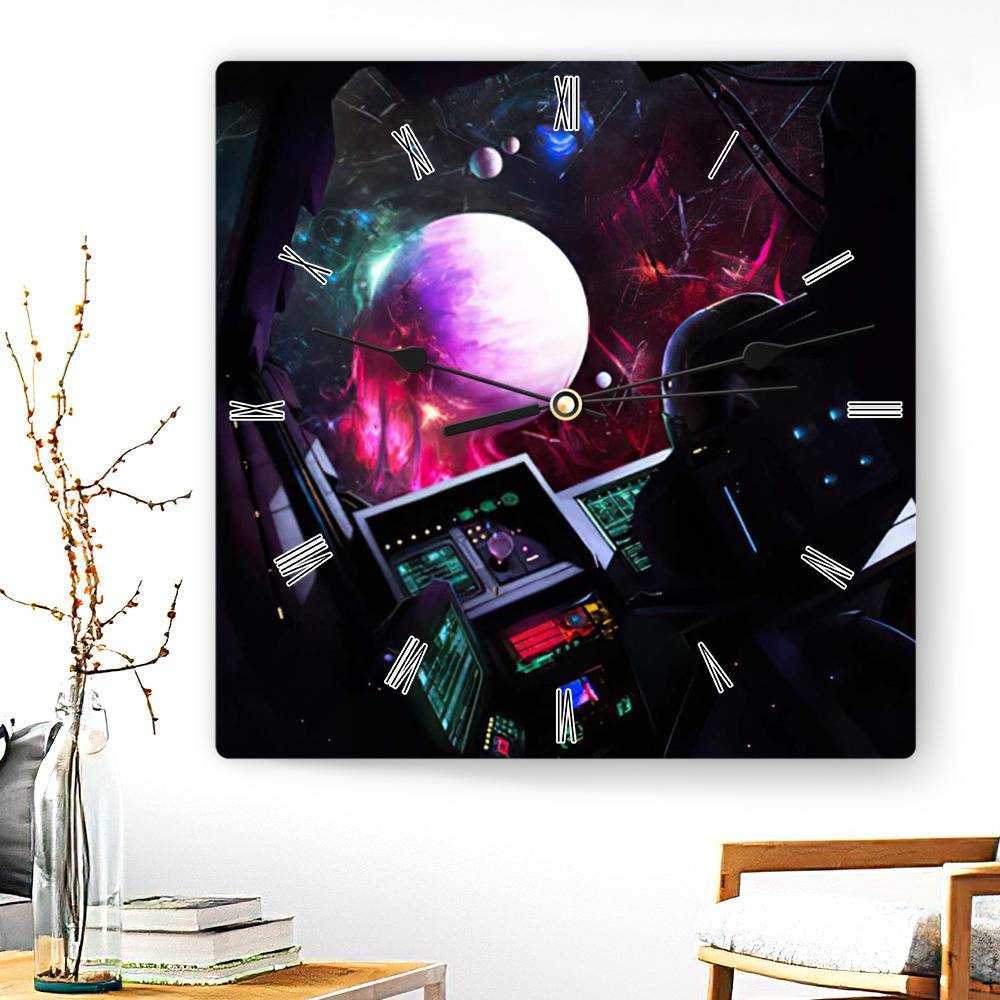 Xavier Wulf Square Wall Clock Home Decor Wall Clock Gifts for Xavier Wulf Fans BRACE Wall Clock
