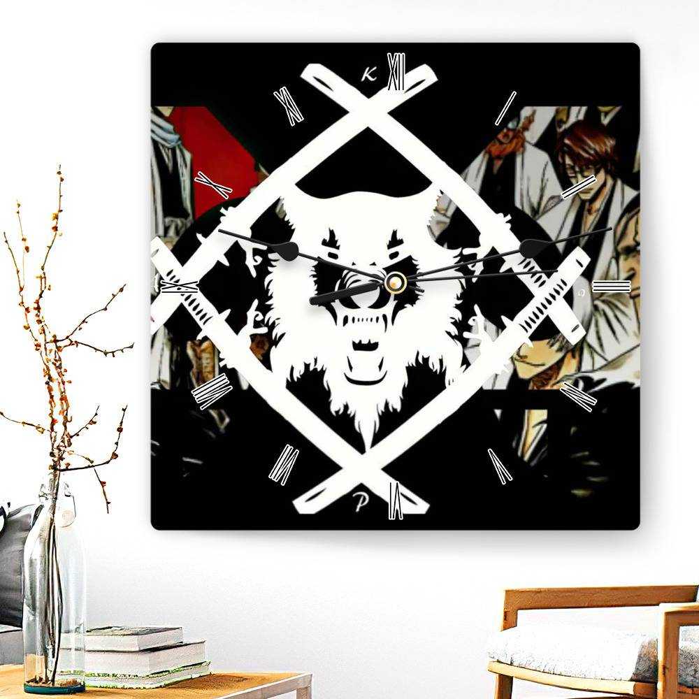 Xavier Wulf Square Wall Clock Home Decor Wall Clock Gifts for Xavier Wulf Fans Hollow Be They Squad Wall Clock