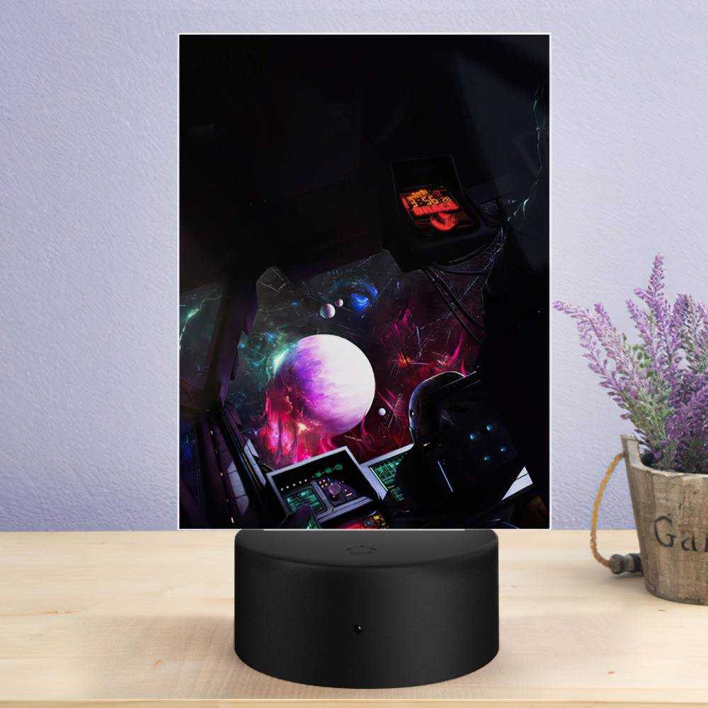 Xavier Wulf Lamp Classic Celebrity Night Light BRACE by Xavier Wulf Lamp with Plastic Base