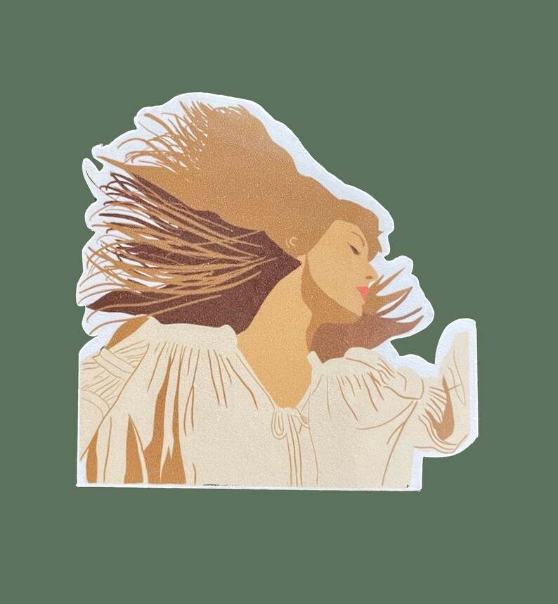 Taylor Swift Weatherproof Sticker Beautiful And Refined Glossy