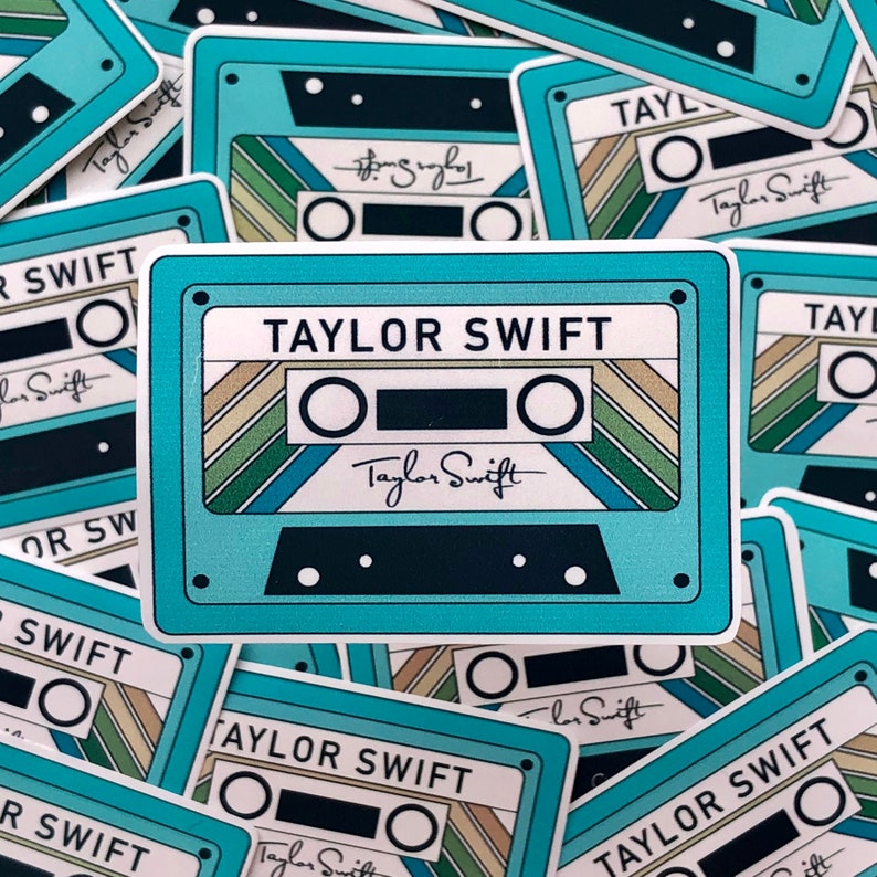 Taylor Swift Waterproof Blue Wreath Vinyl Sticker Beautiful And