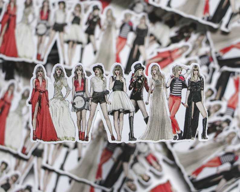 Taylor Swift Tracks 8 Inspired Sticker Pack Beautiful And Refined Glossy  Evermore Stickers Taylor Swift