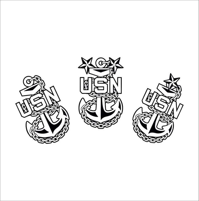 Navy Chiefs Anchors SVG Format, Anchor Svg#1