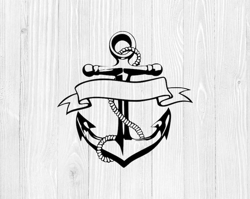 Anchor Monogram Cruise Ship Svg, Anchor Svg#1