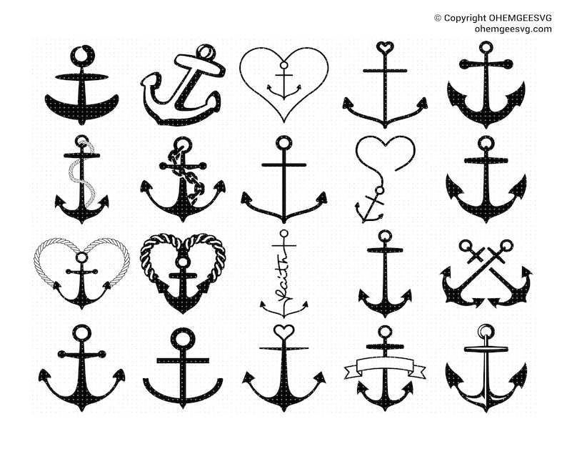 Nautical SVG Bundle, Anchor Svg#1