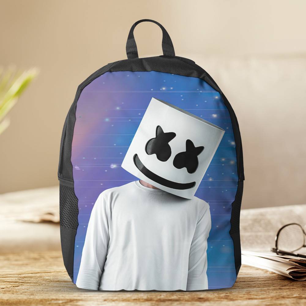Marshmello Backpack | USB Charge Backpack | Canvas Rucksack | Bookbag –  cosplaysos
