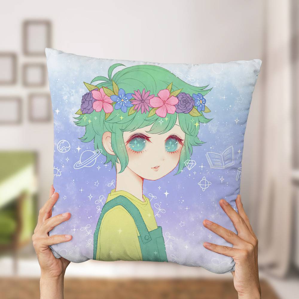 Cute Sunny Omori plush sticker Throw Pillow for Sale by