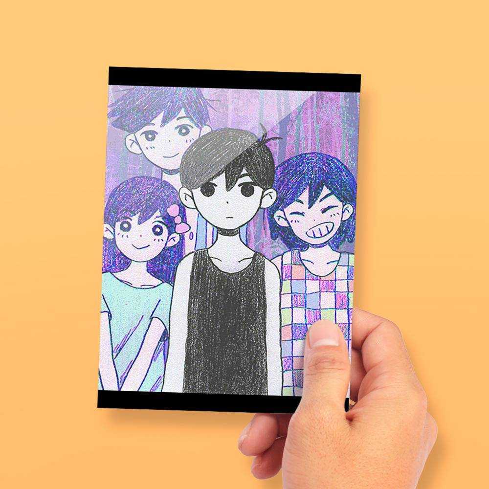 Omori Basil And Folower Sticker - Omori Basil And Folower Poster | Greeting  Card